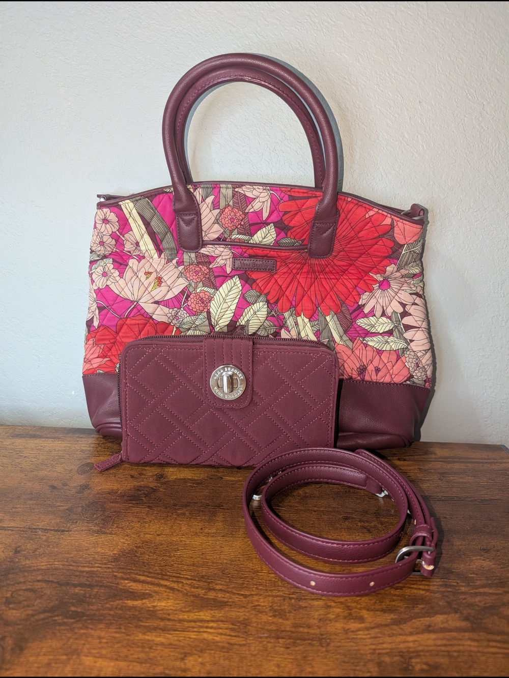 Vera Bradley Day Off Satchel + Wallet